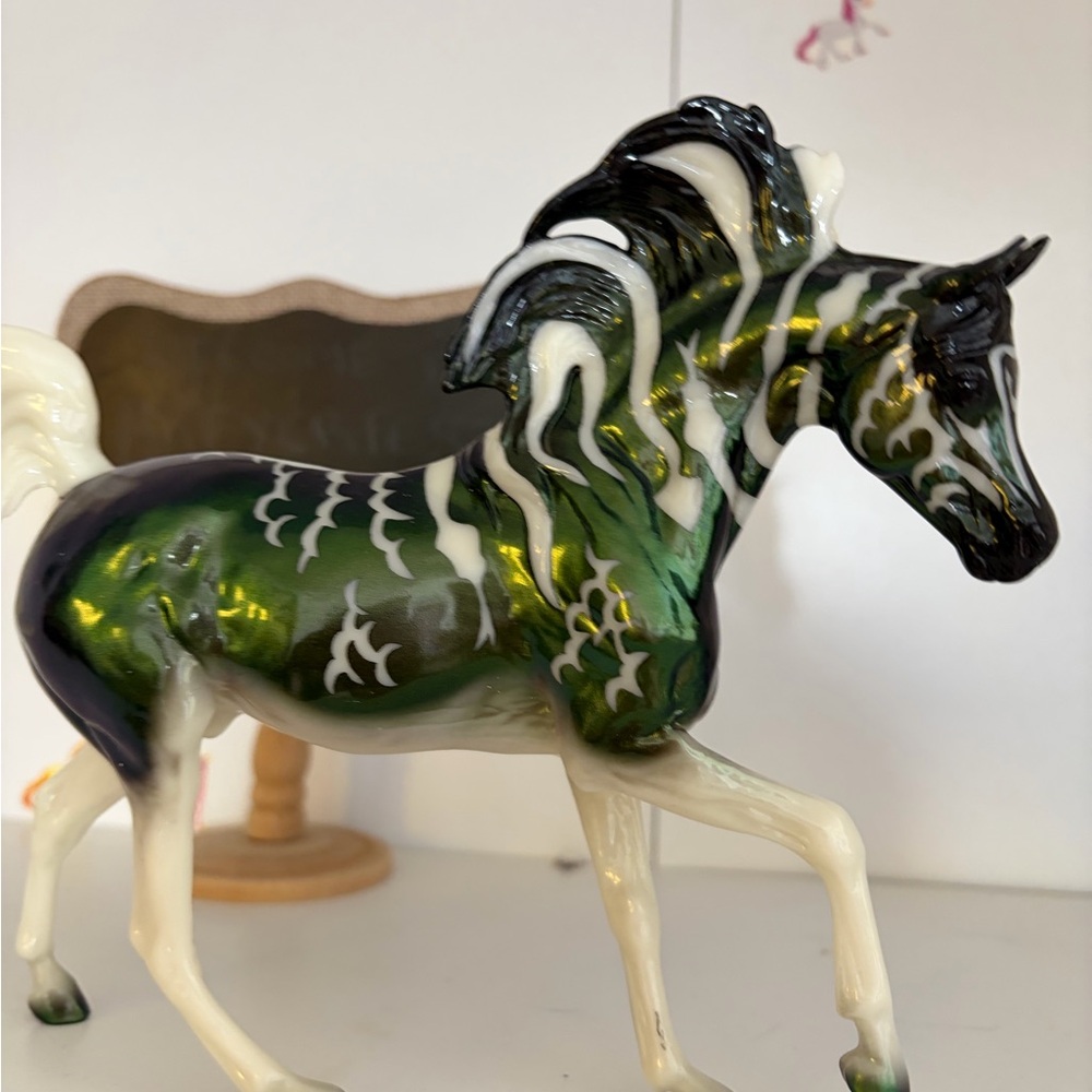 Decorative Green and White BREYER HALLOWEEN HORSE